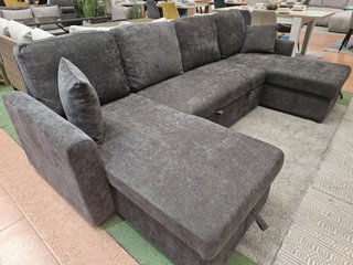 Sofá Cama con Doble Chaiselongue y Arcón