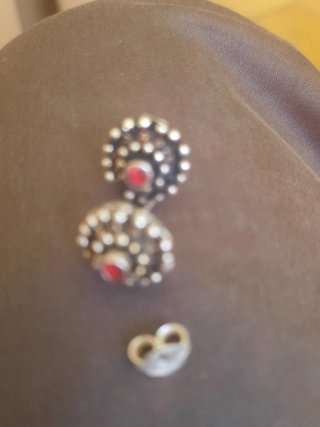Pendientes de Plata y Rubí