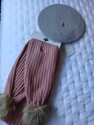 Set di Berretto e Sciarpa per Bambina