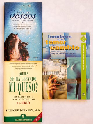 Lote 3 libros Acepta el cambio y cumple tus deseos