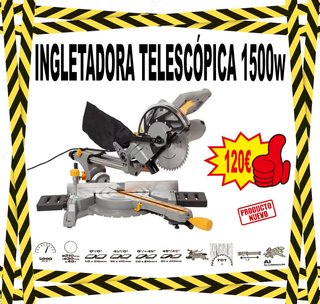 Ingletadora Telescópica 1500W
