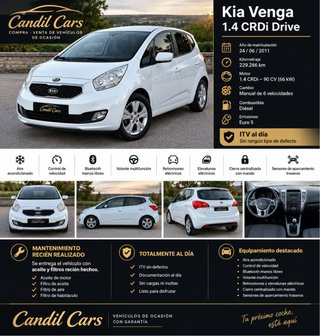 KIA Venga 1.4 CRDI DRIVE 90cv - MONOVOLUMEN