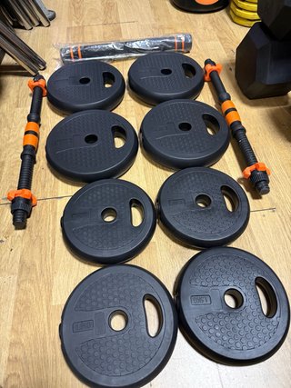 Set di manubri PVC 16kg + giunzione