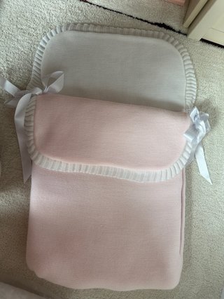 Saco para capazo de invierno rosa