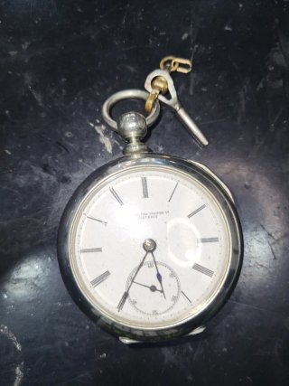 Reloj de Bolsillo Plateado
