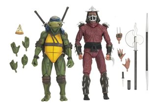 Set Figuras TMNT Roof Top Battle: Leo vs Shredder