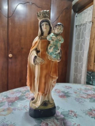 Figura Virgen del Carmen con Niño Jesús