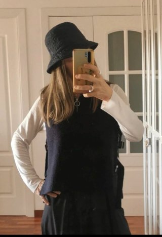 Gorro de Lluvia Adolfo Dominguez Negro