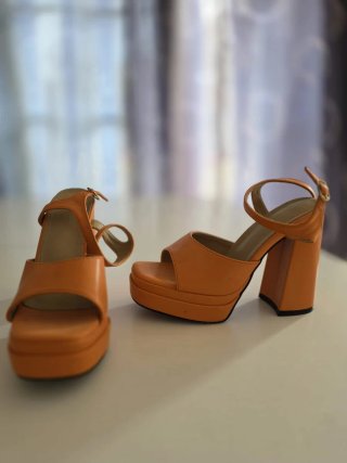 Sandalias de Plataforma Naranjas