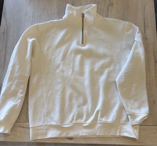 Jersey con cremallera Zara blanco