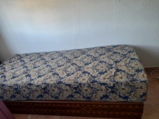Sofá con tapizado estampado