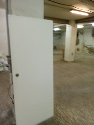 2 Hojas  de puerta corredera blanca 82 cm