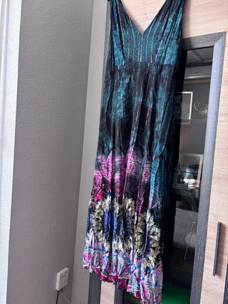 Vestido largo estampado