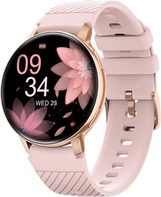 Smartwatch donna dorato con chiamate e SpO2