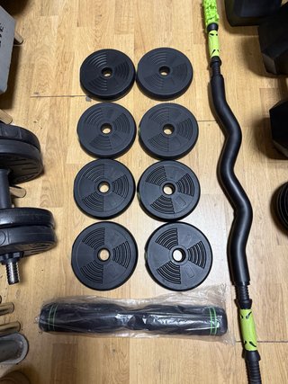 Set di manubri + giunzione Barra Z e dritta