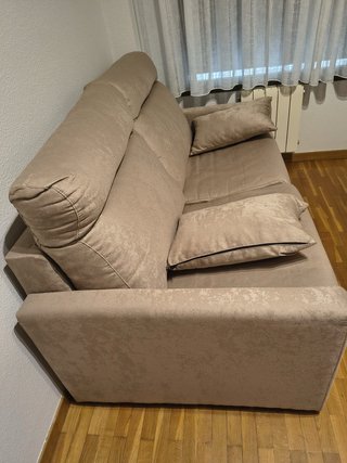 Sofá Cama de Matrimonio Beige 120cm