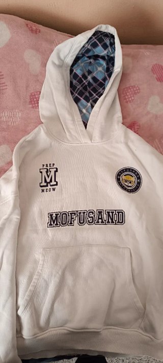 Sudadera Mofusand Blanca con Capucha