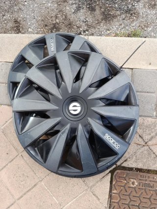 Set de 3 Tapacubos Sparco Negros 16'