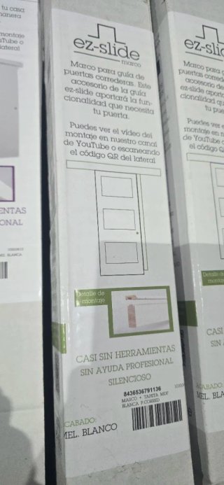 Kit Puerta Corredera Blanca ez-slide
