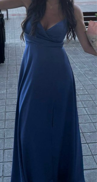 Vestido Largo Azul The Are