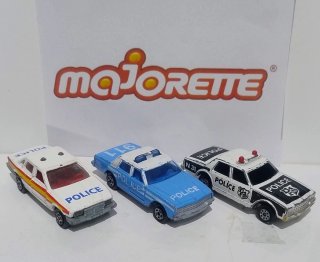 Set di 3 macchinine Majorette Polizia