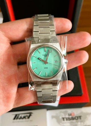 Reloj Tissot PRX 35mm Cuarzo Verde "Tiffany"