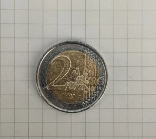 Moneda 2€ Finlandia 2001 con error