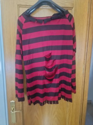 Camiseta de Halloween a Rayas