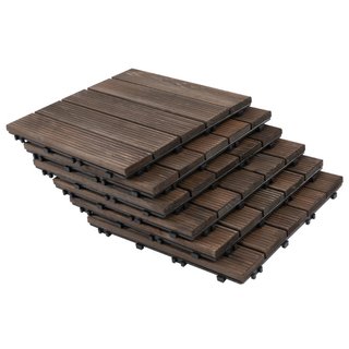 Baldosas de exterior para suelo de madera, juego d