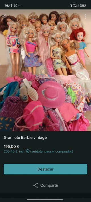Grande lotto di bambole Barbie vintage