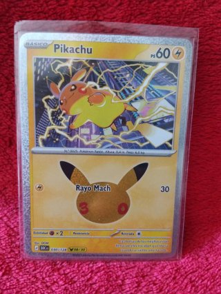 Carta Pokémon Pikachu 30 Aniversario