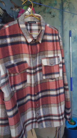 Camisa de franela italiana a cuadros