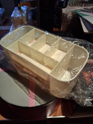 Organizador de escritorio beige