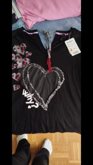 Camiseta Desigual Negra XXL