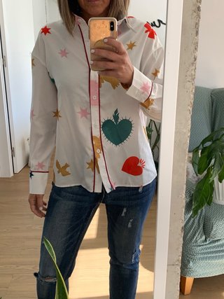 Camisa estampada multicolor