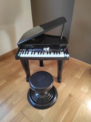 Piano per bambini con microfono e sgabello