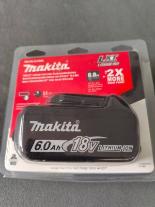 Batería Makita 18V 6.0Ah BL1860B