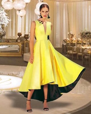 Vestido de Fiesta Amarillo