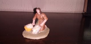 Figura de Belén: Lavandera de Cerámica