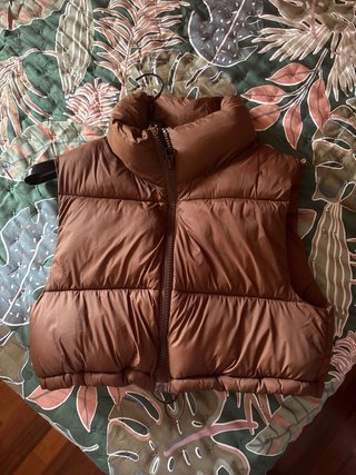 Gilet imbottito marrone