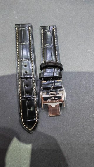 Correa de Piel Longines 18mm Negra