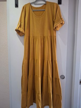 Vestido largo amarillo