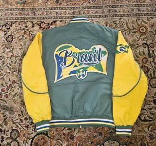 Cazadora Bomber Brasil Fútbol Talla L