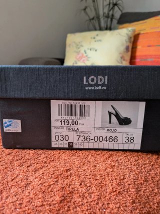 Sandalias de Tacón Lodi Rojas T38