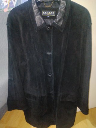 Chaqueta de cuero negra Ivonne
