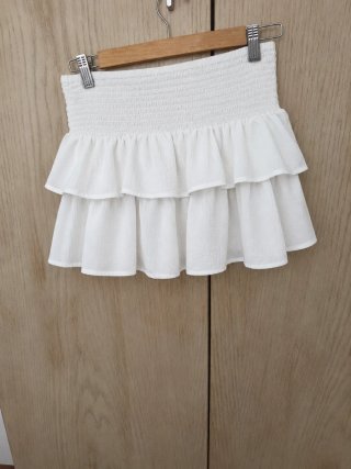 Falda Blanca con Volantes Talla S