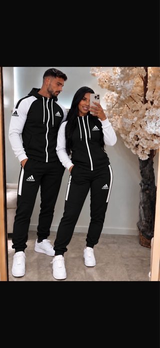 Chándal adidas Negro, granate y azul