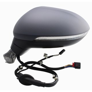 Retrovisor Izquierdo Electrico, Imprimado Asferico, Termico Con Intermitente 6+2 Pins para Volkswagen PASSAT B8 2014