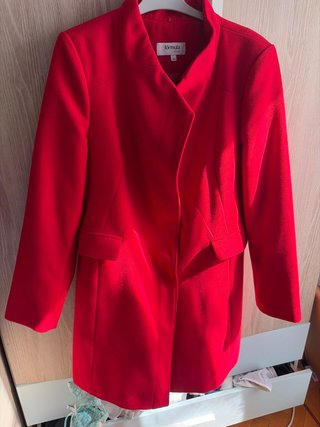 Abrigo de paño rojo Formula Joven
