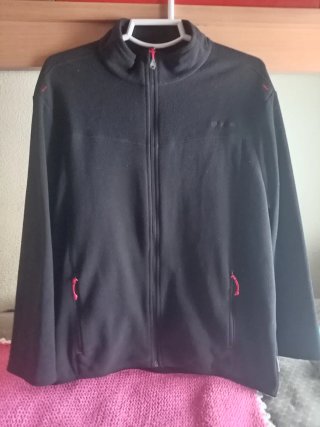 Chaqueta Polar Quechua Negra Talla XL